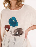 Stone VISCOSE FLOWER TOP