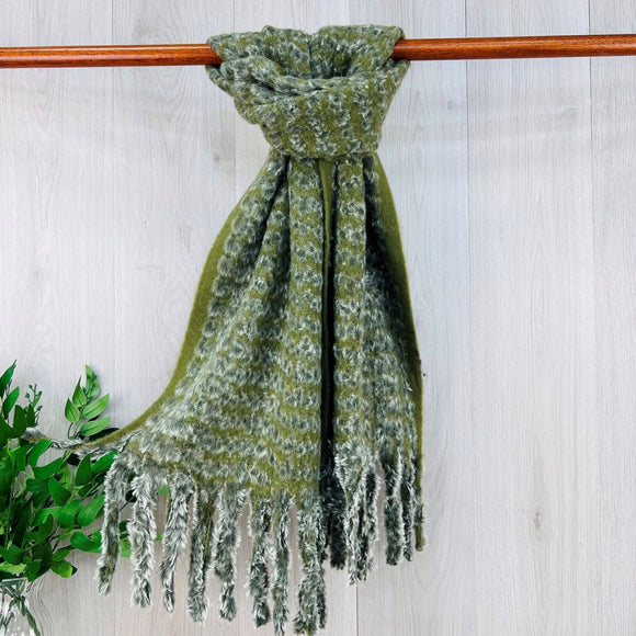 Chunky Scarf Green Scarf