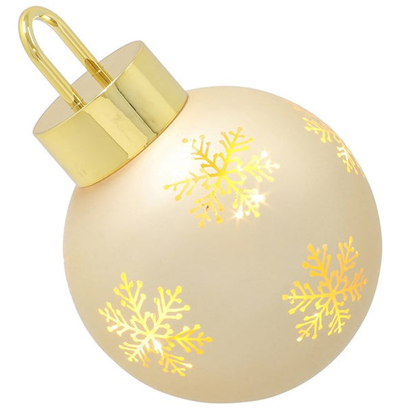 Bright Xmas LED Bauble Gold Small