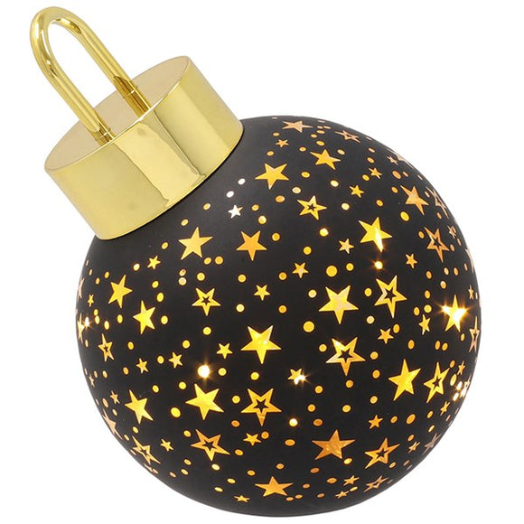 Bright Xmas Bauble Black Small