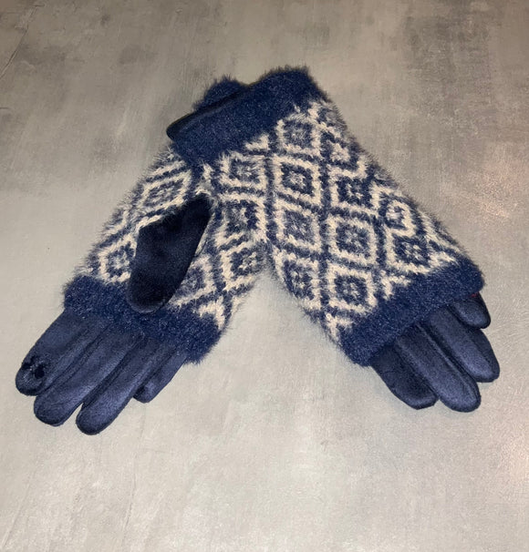 Glove Navy 3 in One