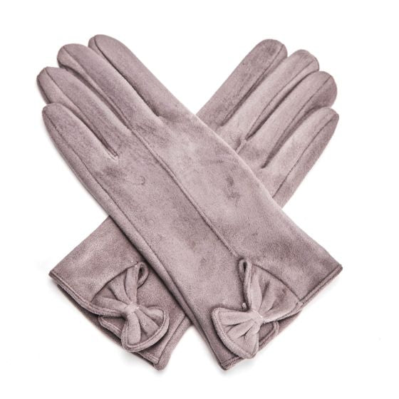 Glove Grey with Bow