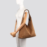 Bag Black Vegan Suede Slouch Bag