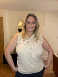 Stone Bow Sleeveless Top