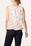 Khaki POLKA DOT WATERCOLOUR VEST
