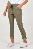 Khaki MAGIC PLAIN SMART NON-CRUSH TROUSER