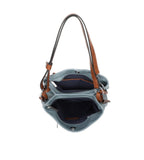 Bag Beige Two Compartments Handbag with Adjustable Strap