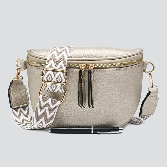 Bag Gold Soft Side Sling Bag