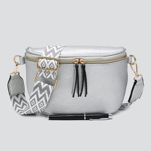 Bag Silver Soft Side Sling Bag