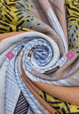 Scarf Tribal Line Drawing Pink