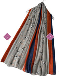 Scarf Scattered Daisy Floral Crinkle Pleat