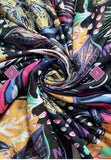 Scarf Bold Safari Leaf Print