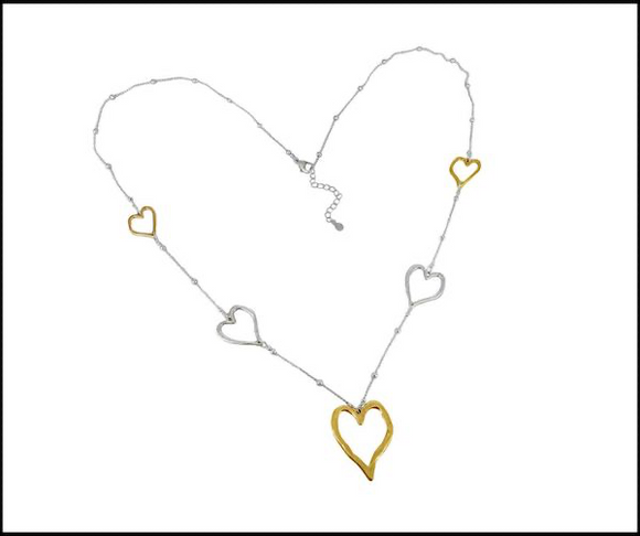 Necklace Hearts Mixed