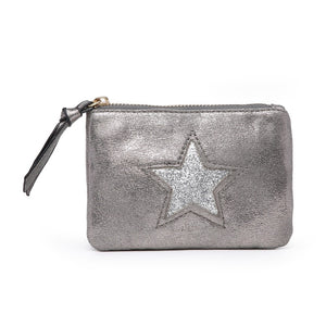 Purse Pewter Metallic Star Purse
