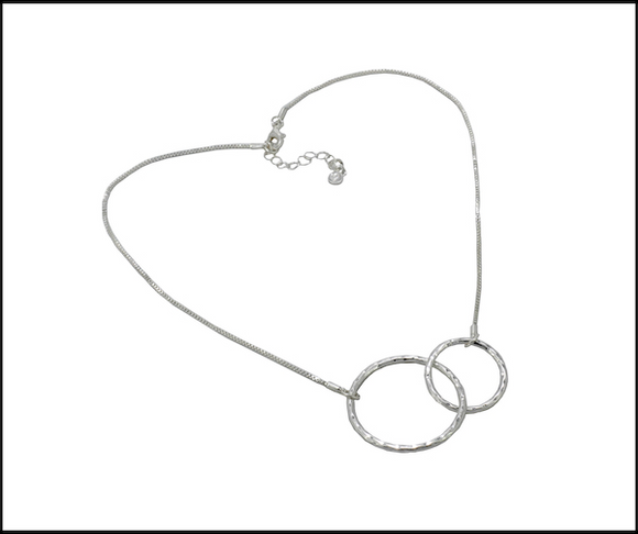 Necklace Silver Hoops