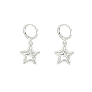 Earrings Brass Stars Drop Earring