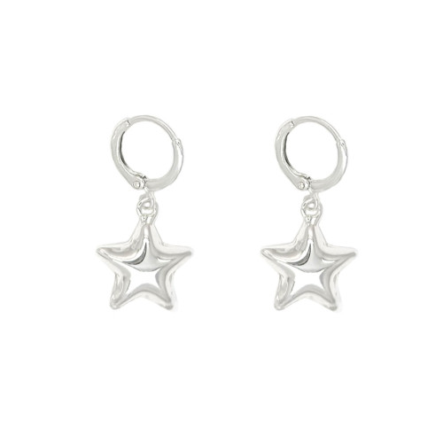 Earrings Brass Stars Drop Earring