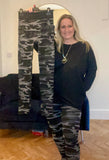 CAMOUFLAGE FLEECE LINED LEGGINGS