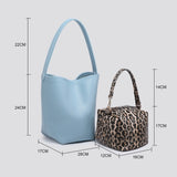 Bag Black 2 in 1 Tote & Leopard Print