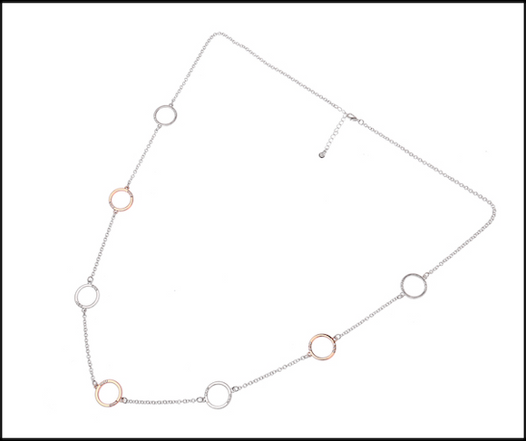 Necklace Crystal Hoops Necklace Mixed