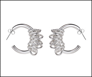 Earring Silver Hoop