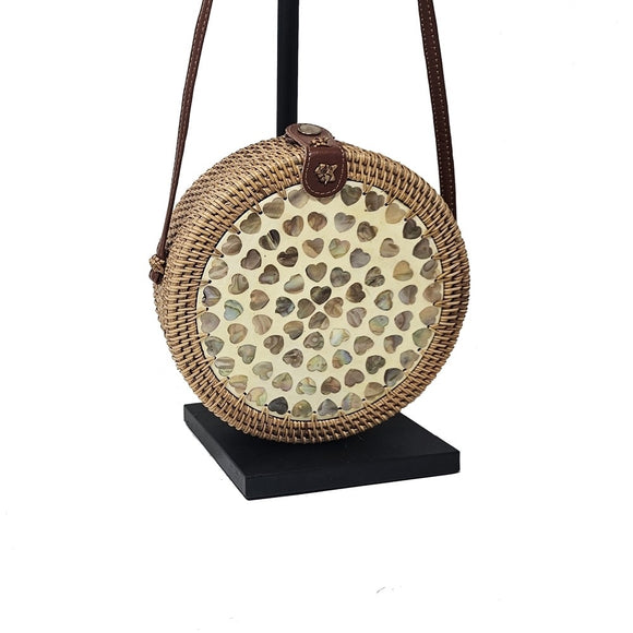 Bag Camel Heart Rattan