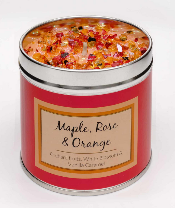 Candle Maple Rose & Orange