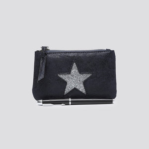 Purse Navy Metallic Star Purse