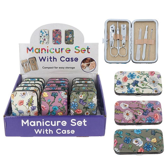 Manicure Flower Manicure Set With Case