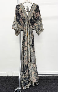 Black Silky Maxi Dress