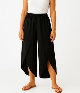 Black Wrap Trousers