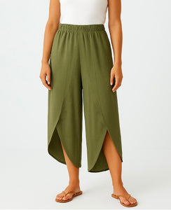 Khaki Wrap Trousers
