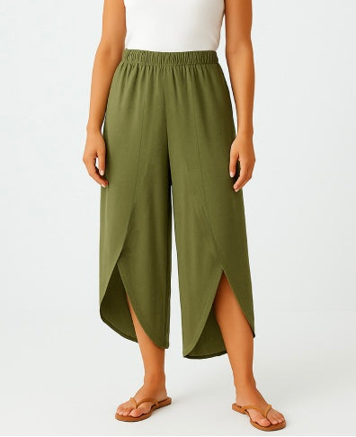 Khaki Wrap Trousers