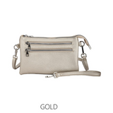 Bag Gold Multi Pocket Crossbody