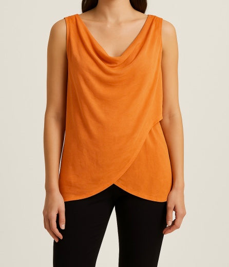 Orange Jersey Stretch Back