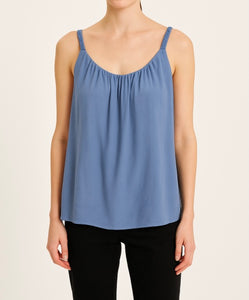 Denim Blue Double Layer Braided Vest