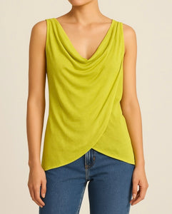Lime Jersey Stretch Back