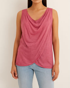 Fuschia Jersey Stretch Back