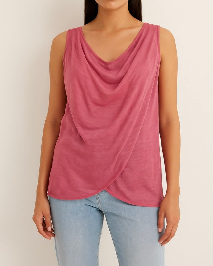 Fuschia Jersey Stretch Back
