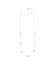 Necklace Seven Clovers Necklace in Silver
