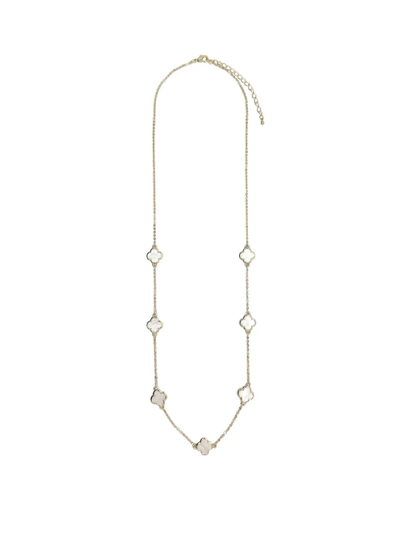 Necklace Seven Clovers Necklace In Gold