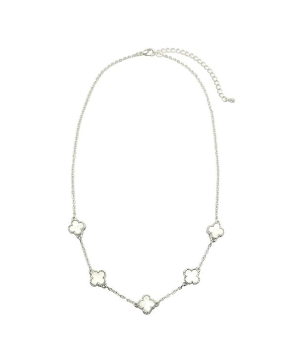 Necklace Clover Short Necklace In Silver