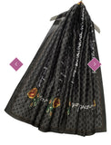 Scarf Black Blind For Love' Print Silk Scarf