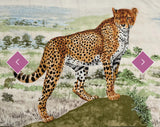 Scarf Wild Cheetah Print Scarf With Border