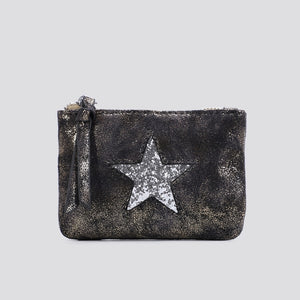 Purse Pewter Metallic Star Purse