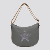 Bag Dark Grey Canvas Star