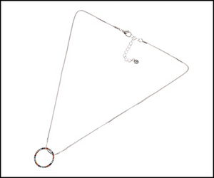 Necklace. Spark Hoop Necklace Silver