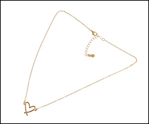 Necklace Gold Heart Pendant Necklace