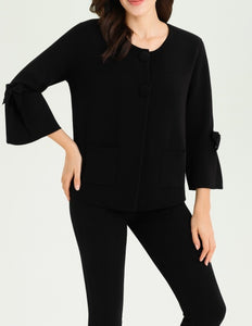 Black Premium 2 Button Cardy
