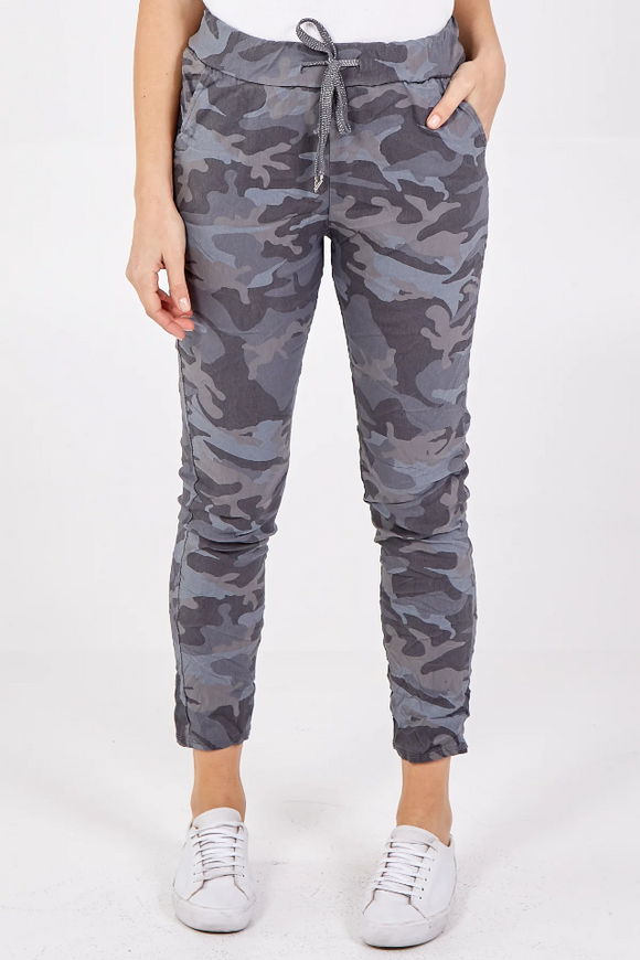 Dark Grey Camouflage Magic Trouser